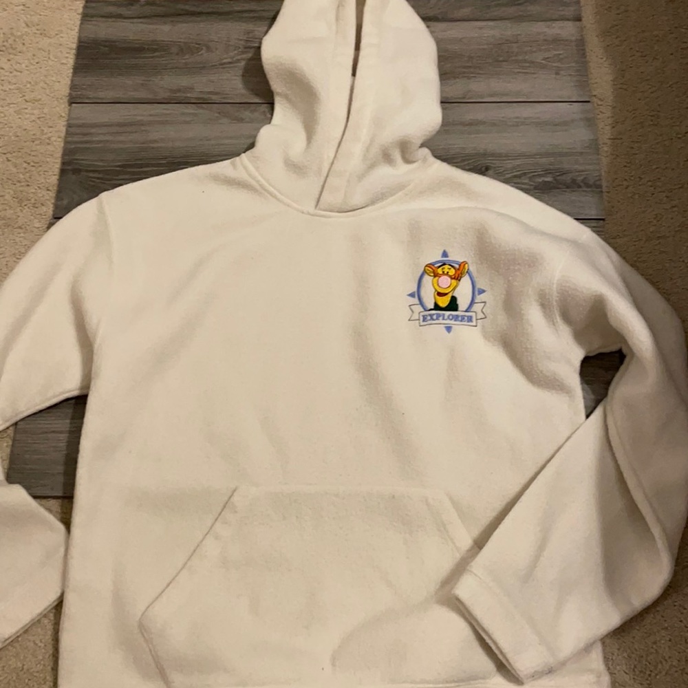 Vintage embroidered Disney Tigger fleece hoodie
